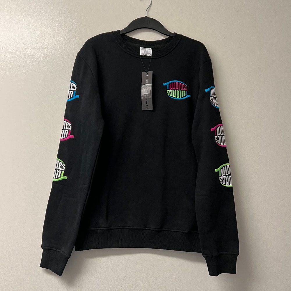 NWT! TulonesBlack Currency Collectors sweatshirt size Large‎